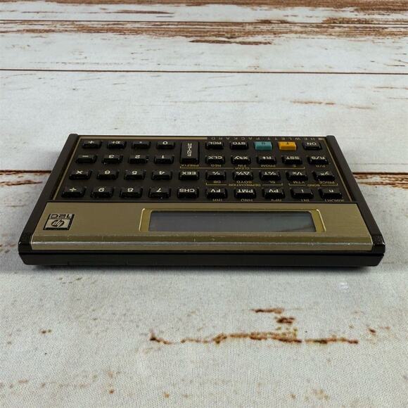 Vintage 1980s Hewlett Packard HP 12C Financial Calculator - Picture 4 of 5